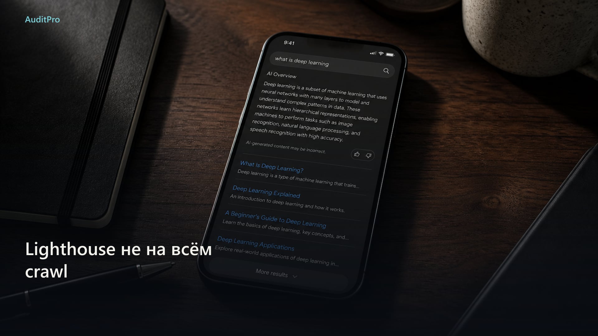 Lighthouse на полном обходе выключен. Это не лень, это честный scope